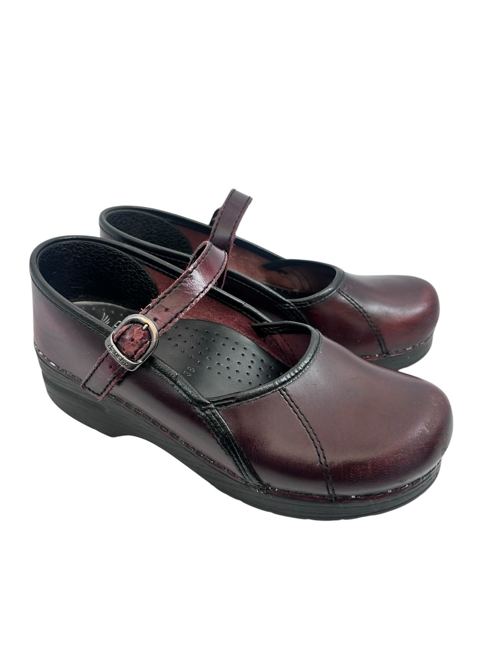 Dansko Marcelle Mary Jane
Classic Clog Leather Burgundy Size 38 7.5/8 - Picture 2 of 10
